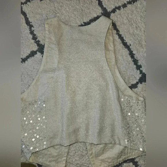 Eileen Fisher beaded vest medium - Picture 4 of 5